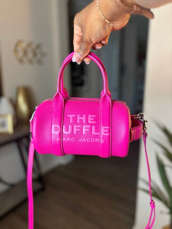 MARC JACOBS Handbags - MARC JACOBS The Duffle Mini Leather Bag – Hot Pink